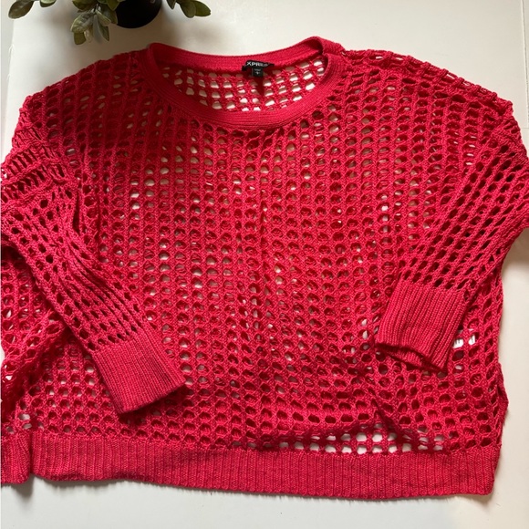 Express Open Stitch Dolman Sleeve Sweater. Size L. EUC - Picture 5 of 10